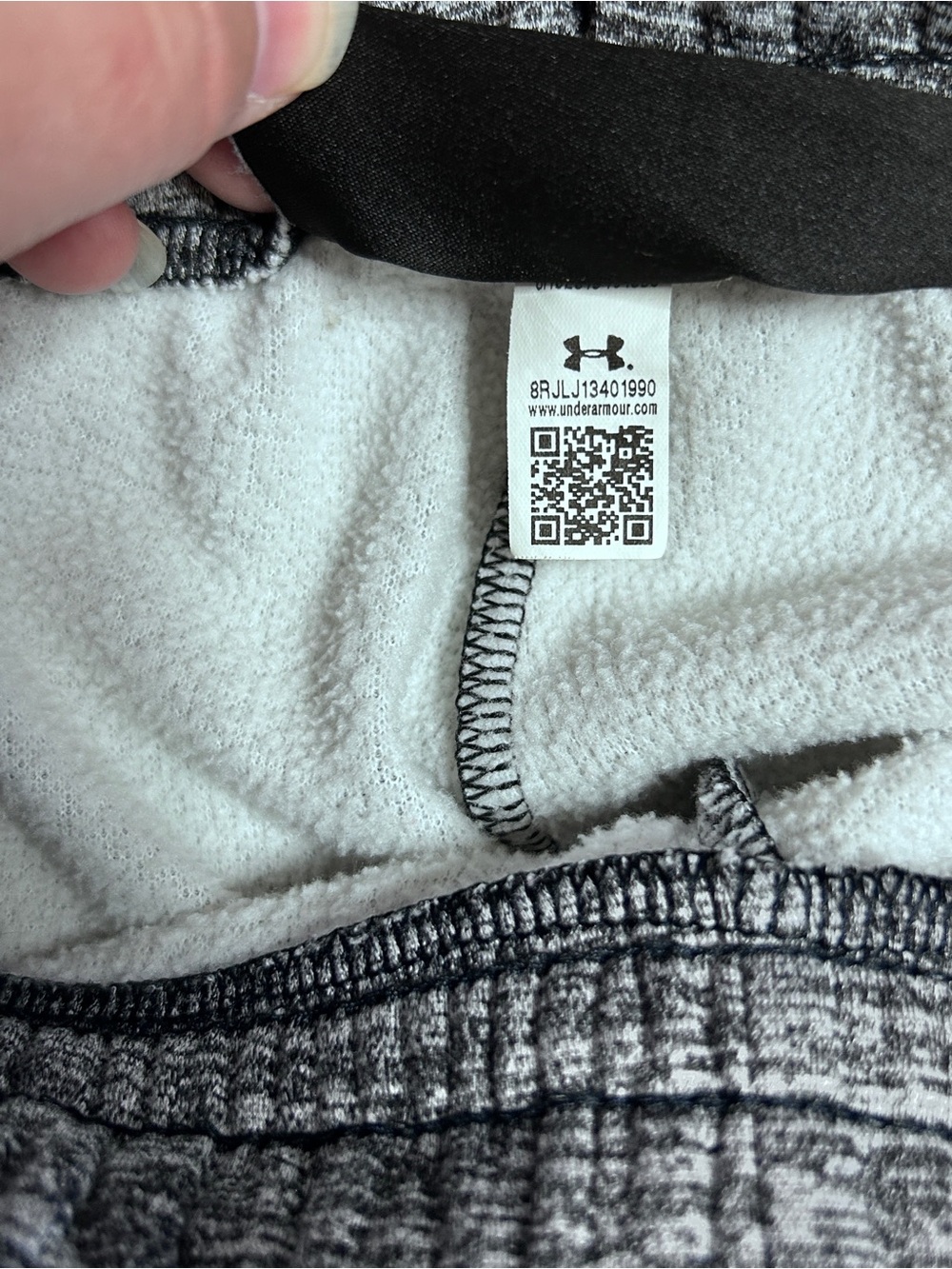 Under Armour Loose Fleece Coldgear Men’s L Heather Gray Sweatpants Athletic DESC - Picture 5 of 11